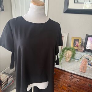 Chic Black Short Sleeve Women's Top